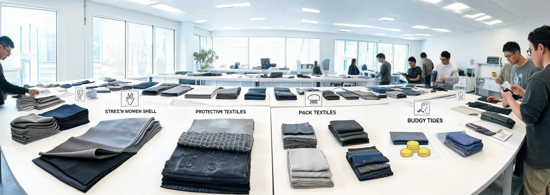 Outdoor fabric selection workshop