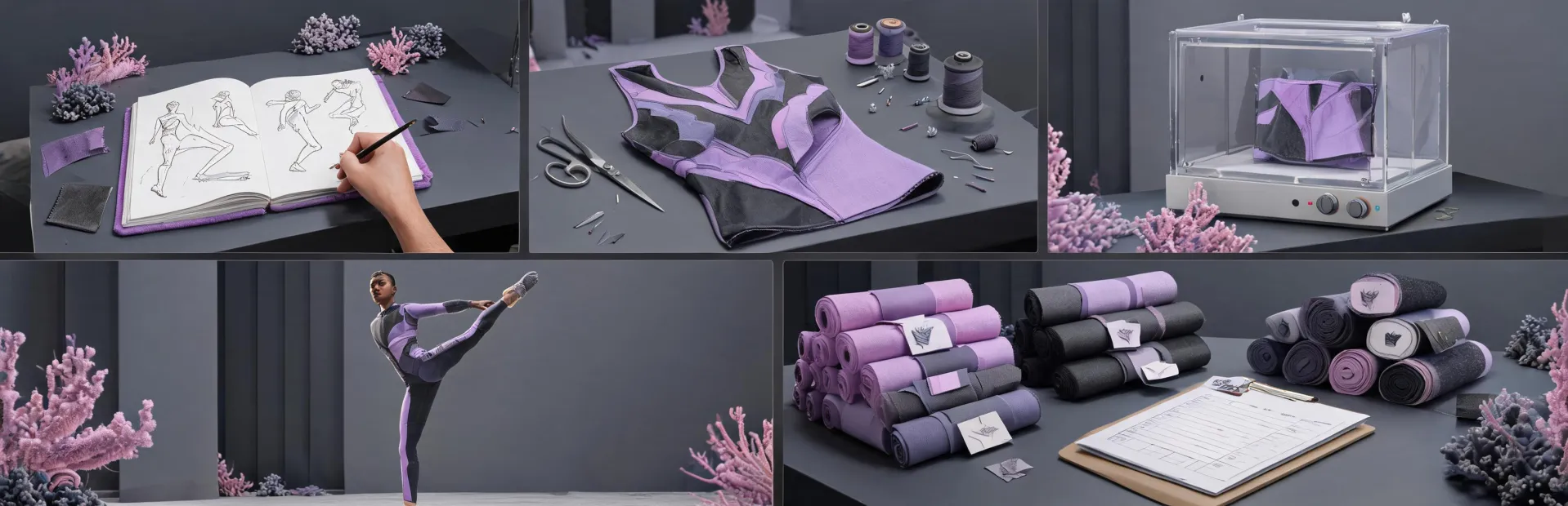 Performance textile review workflow